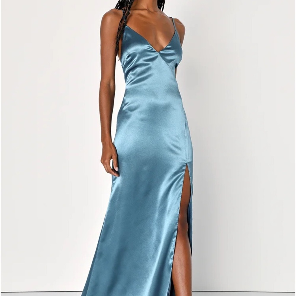 Lulus Slate Blue Dress